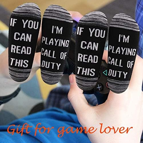 Poklon čarape za video igre Muške pamučne rastezljive udobne Uniseks čarape za igrače