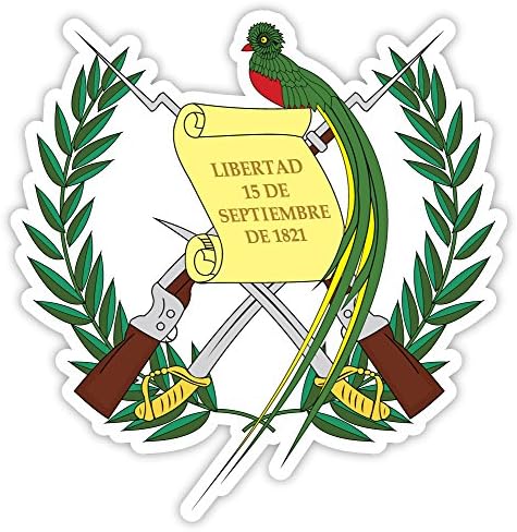 Naljepnica s grbom Republike Gvatemale 4 4 & 34;