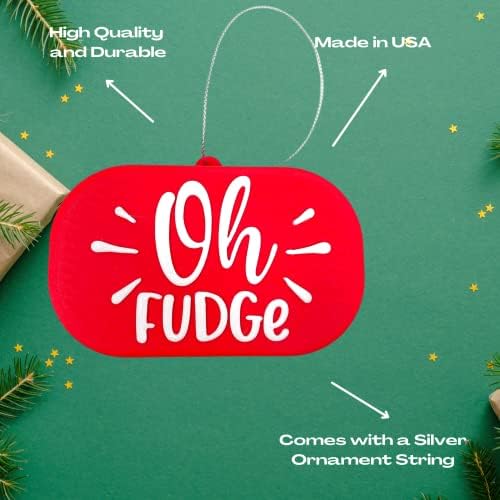 Oh Fudge božićna priča Ukras sapuna - ukrasni ukras za odmor - napravljen u SAD -u