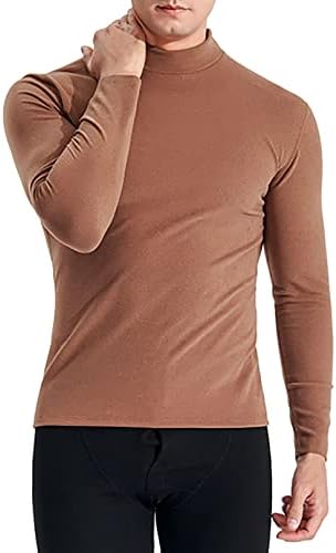 Muška termalna košulja s dugim rukavima, donje rublje s imitacijom vrata, ležerni pulover, gornji dio