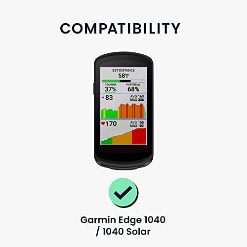 KWMobile futrola kompatibilna s Garmin Edge 1040/1040 Solar - Case Soft Silikonski bicikl GPS Zaštitni poklopac - crno