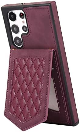 Torbica-novčanik XYX za Samsung S22 Ultra, remen preko ramena od umjetne kože, RFID-blokiranje nositelj kreditne kartice, torbica za