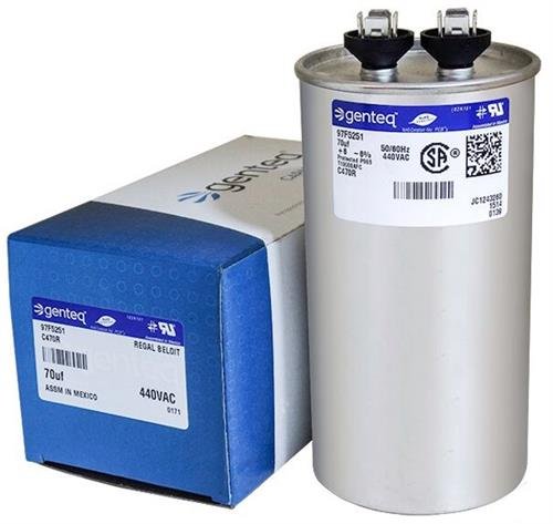 GENTEQ - 70 UF MFD x 440 VAC GE industrijska zamjenska kondenzator Kondenzator C470R / 97F5251