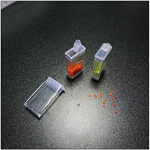 Anncus 64 rešetke prozirna plastična kutija za odlaganje perlica Organizator perlica Plupcijske tablete Organizator za nokte za nokte