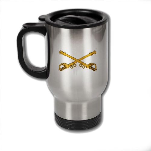 Expressitbest šalica za kavu od nehrđajućeg čelika s američkom vojni konjica zastarjela podružnica