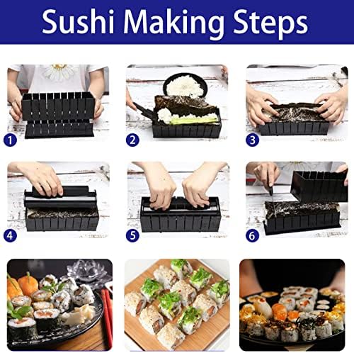 Eleductmon Sushi Making komplet za početnike - originalni proizvođač sushija Deluxe Ekskluzivni internetski video vodiči zajedno s