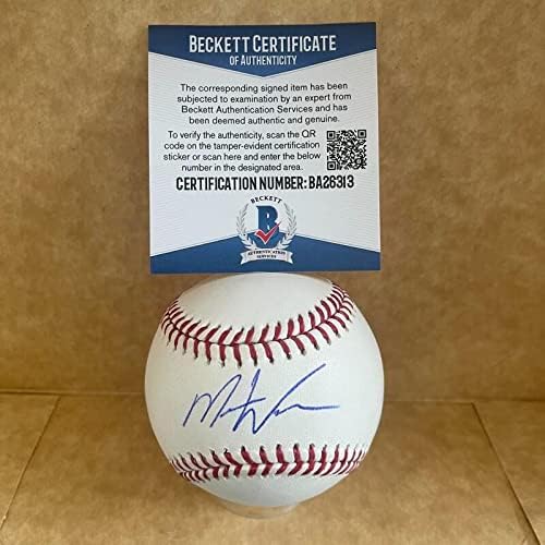 Mason Williams Yankees/Mets potpisao je autogramirani M.L. Baseball bas