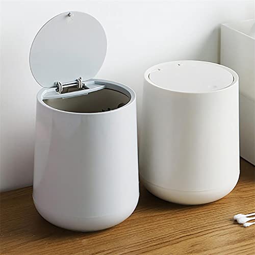 Mini okrugla kutija za smeće s poklopcem za kućni ured stolni papirnati ručnik kanta za smeće za čišćenje smeća