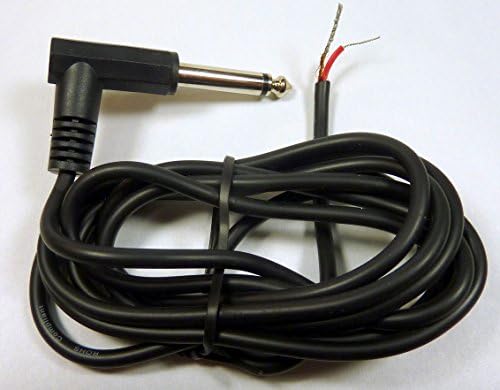 Philmore 6-ft 1/4 6,35 mm mono kut muški utikač na golu žicu potpuno zaštićen audio kabel; CA47