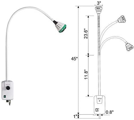 Led kirurška svjetiljka za liječnički pregled od 9 vata kirurška medicinska ENT kirurgija ginekološka ispitna svjetiljka sa zidnom