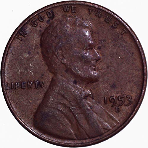 1953. Lincoln pšenični cent 1c vrlo mali