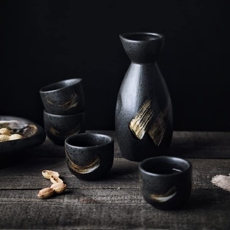 Sdgh Save Set Ceramic Flagon Liquor Cup Pot šalice Kućni bar Sake White Wine Pot kreativni poklon za piće