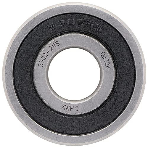 [1-pack] 5303-2RS-Kutni kontaktni kuglični ležaj 0,669 u x 1,850 u x 0,874 u | 17 mm x 47 mm x 22,2 mm s dvostrukom gumenom brtvom
