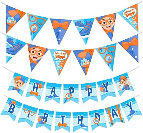 Blago darovano za rođendan-banneri za rođendan-1 natpis Za Sretan rođendan i 2 trokutasta zastavica za rođendan - ukrasi za zidove,