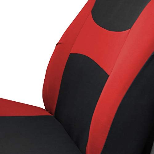 FH Grupe Automobilski autosjedalica prekrivača blesava ravna pjenasta krpa Potpuna prekrivača crvenih sjedala, zračni jastuk i podijeljeni