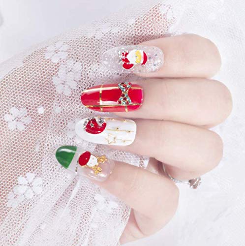10 kom metalni svjetlucavi rhinestones za dizajn noktiju Božićni Djed Mraz sob snjegović Pribor za nokte nakit ukrasi za nokte posebno
