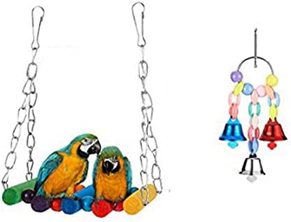 Ptičje papir za ljuljanje igračaka 10 pakiranja malih kućnih ljubimaca kavez za viseće igračke žvakaće igračke šarene ptice kaveze