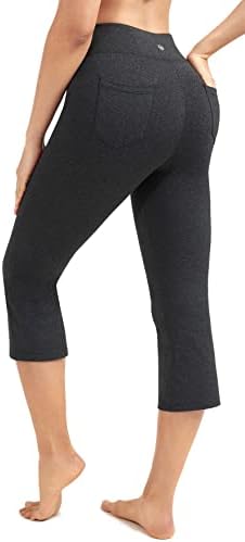 IUGA joga hlače s džepovima za žene visokog struka Capri bootcut hlače ravna noga joga capris hlače rade casual trening
