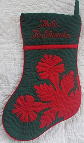Havajski prekrivač ručno prekrivene/ručno nanesene božićne čarape