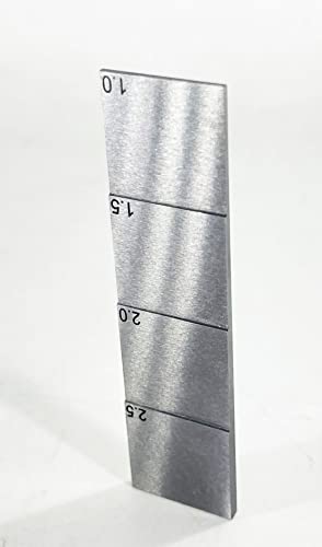 HFBTE 4 koraka Kalibracijski blok 1 mm 1,5 mm 2 mm 2,5 mm 1018 Čelična ultrazvučna debljina kalibracijski blok Raspon pogreške ± 0,05