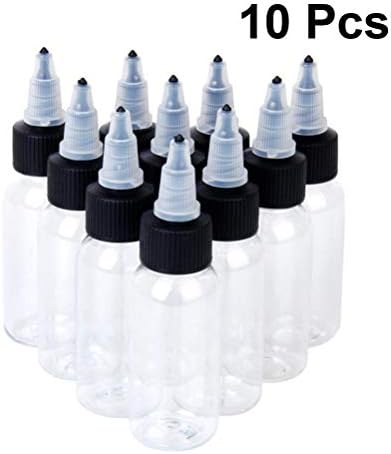 Boca za doziranje od 10 komada plastična boca s vijčanim vrhom za boce s tintom Pigment za pohranu Slučajna boja 60 ml