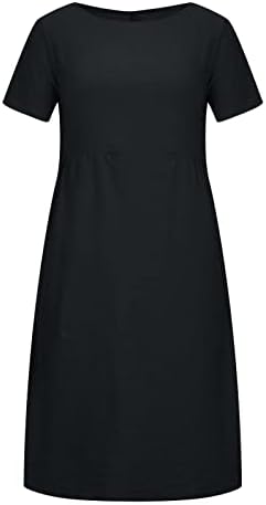 Haljina za ženske ljetne jesenske kratke rukave čamac vrat spandex posteljina midi osnovna haljina dame cs