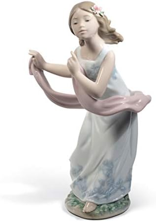 Lladró Pleasant Breeze Girl Figurica. Lik porculanske djevojke.