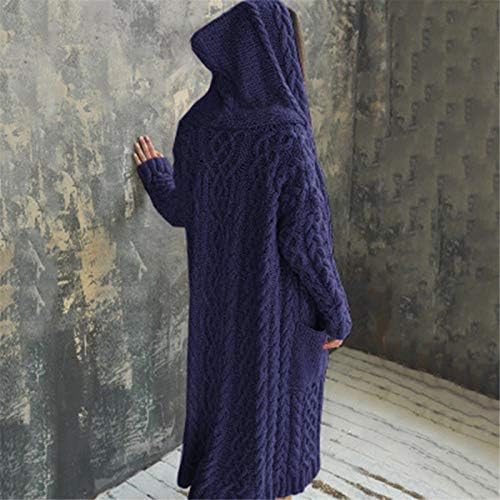 Tunika zimske stilske kapuljače ženske teretane dugih rukava udobnost labave debele kapuljače Čvrsti kapuljača