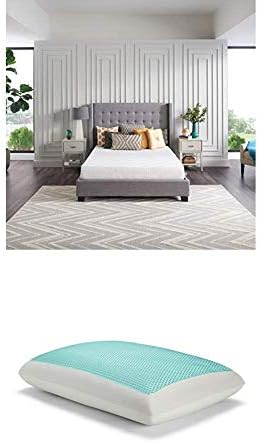 Sealy 8-inčni krevet s punim memorijskim pjenama u kutiji s Copperchill + Essentials memorijskim pjenastim jastukom za hlađenje jastuka