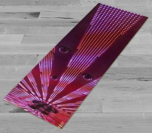Pimp My Yoga Mat - Pink Lights - Originalno umjetničko djelo 72x24 u Yoga Mat/Pilates Mat, 1/8 u debelom