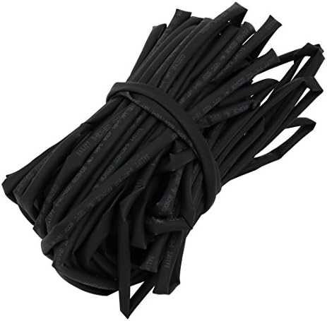 Aexit toplina koja se smanjuje električna oprema cijev žica omota kabel dugačak 15 metara 4 mm unutarnje dia crno