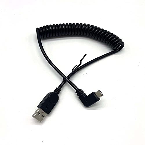 5-noga medusobno spiralni kabel USB Type C za vozila, izvucite USB kabel C, kabel brzi punjač USB A-USB-C, kompatibilan s uređaja Samsung