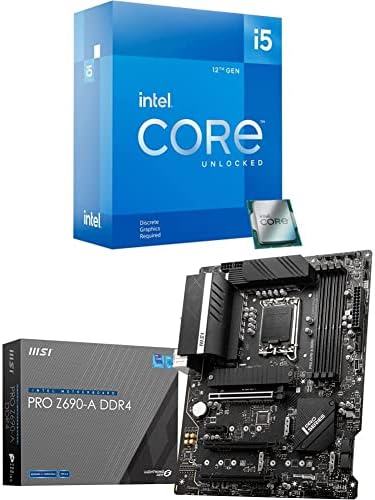 Intel Core i5-12600KF Desktop Procesor 10 s MSI Pro Z690-A DDR4 Prosries matična ploča