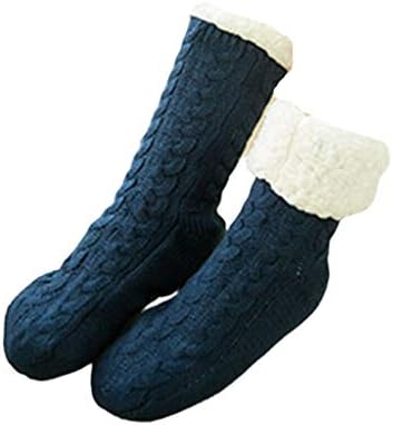 Syqoiu božićni transparent žene božićne čarape zima mekana topla udobna pahuljastih čarapa Božićni ukras
