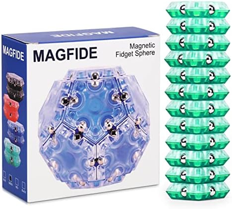 Anpole Magnetic Fidget sfera, 12 kompleta postavlja Pentagons slagalice sfera magnet fidget igračke fidget kuglice građevinski blokovi