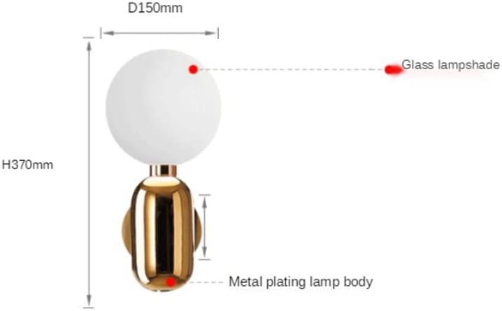 LED zidna svjetiljka LED zidna svjetiljka za spavaću sobu zidna svjetiljka za kupaonicu Zidna zidna svjetiljka u zatvorenom prostoru
