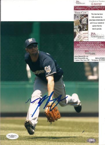 Ryan Braun Milwaukee Brewers Autografirani potpisani 8x10 Fotografija W/JSA