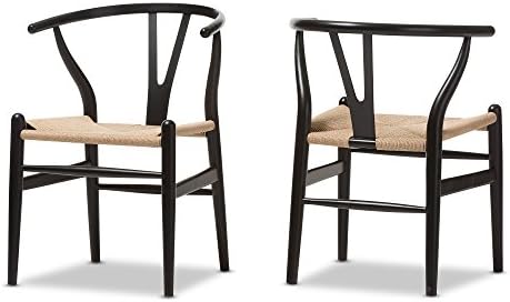 Drvena stolica s križnim kostima, Crna