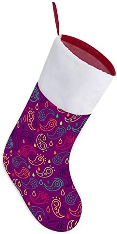 Sažetak Paisley uzorak božićna visina čarapa Slatka Djed Božićnja