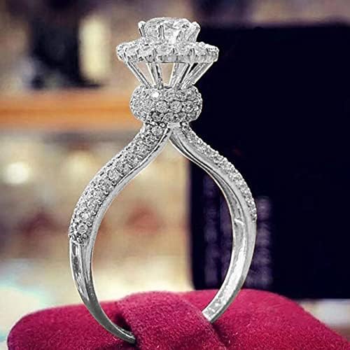 Ženski zaručnički prstenovi vjenčani nakit vjenčani nakit Luksuzni prsten od bijelog kamena poklon vjenčani prstenovi ručno izrađeni