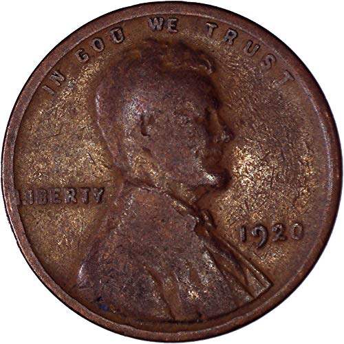 1920 Lincoln pšenični cent 1c vrlo mali