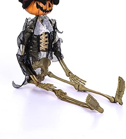 16 ”, pozibilan ukras s kosturom za Halloween s cijelim tijelom s pokretnim spojevima za uklete kućne rekvizite ukrasi vrtni zabavni