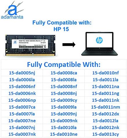 ADAMANTA 32GB LAPTOP MEMORSKA UPGRADA Kompatibilna za HP ZBook 15 G4 & ZBook 17 G4 Mobilna radna stanica s Intel i5 i i7 procesorima