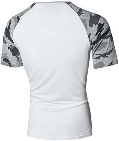 Muške košulje modna Muška ležerna tanka majica s kratkim rukavima s kratkim rukavima majica bluza majica za muškarce