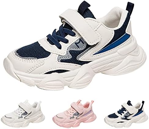 Dječje cjelogodišnje sportske cipele za dječake i djevojčice s debelim potplatom s neklizajućom mrežom i vezicama, prozračnim balerinkama