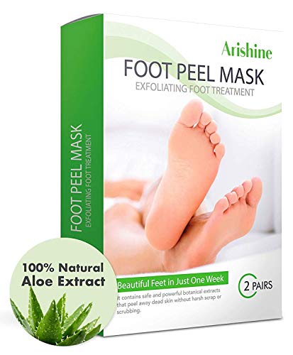 Peeling maska za stopala-2 pakiranja-za ispucale pete, mrtvu kožu i žuljeve-učinit će vaša stopala djetinjasto mekanima i učiniti kožu