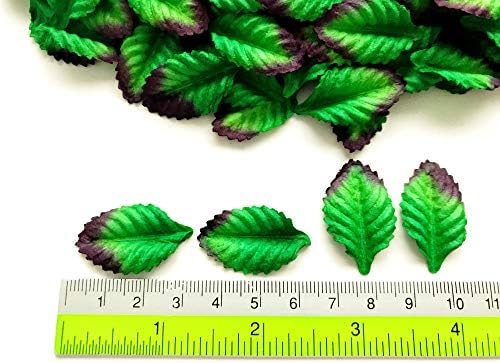 Th 50 PCS. Zelene lišće ruže mulberry papir zanat