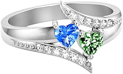 2023 novi bakreni ženski prsten s kamenom za rođendan, poklon za Valentinovo, zaručnički prsten od 92 inča