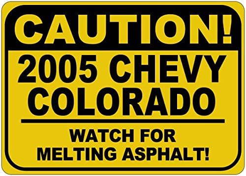 2005. 05 Chevy Colorado OPREZ ASPHALT Znak Asfalt - 12 x 18 inča