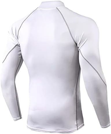 Muške majice s vitkim fit mišićama majice dugih rukava majice za teretana sportska fitness majice na otvorenom brzom suhom kompresijskom